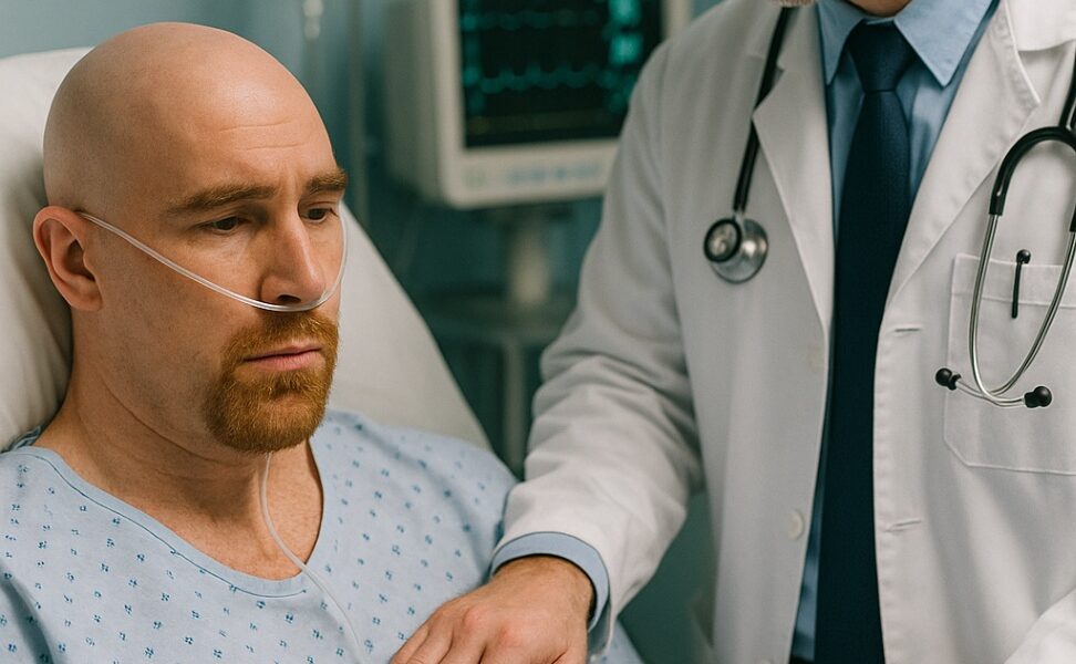 HEARTBREAKING NEWS: At 35, NFL legend Travis Kelce has left the world in shock after revealing a devastating terminal diagnosis. Forced to part with the iconic hair that defined his image for decades, the beloved superstar broke down in tears as doctors delivered the news — a moment that left millions praying for a miracle. Now, as he faces the fight of his life, Travis’s unshakable spirit and unwavering courage are inspiring fans around the globe